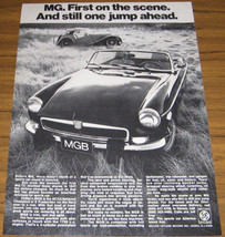 1974 Print Ad The &#39;74 MGB Convertible &amp; 1947 MG-TC - £12.40 GBP