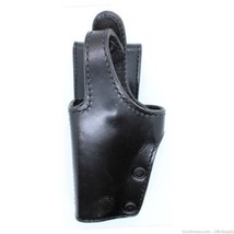 LH S&amp;W 3913 6906 Quasar Black Plain Leather Gould &amp; Goodrich Holster - $26.64