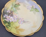 Antique c.1900 G. Demartine &amp; Cie Limoges Avenir France Orchid Floral Plate - $29.69