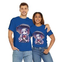 vampire girl in rain horror Unisex Heavy Cotton Tee men women halloween  - $17.92+