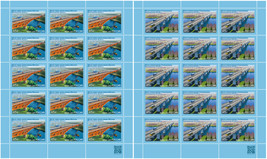 Russia. 2023. Architectural Structures. Bridges (MNH OG **) set of 2 M/S - $33.90