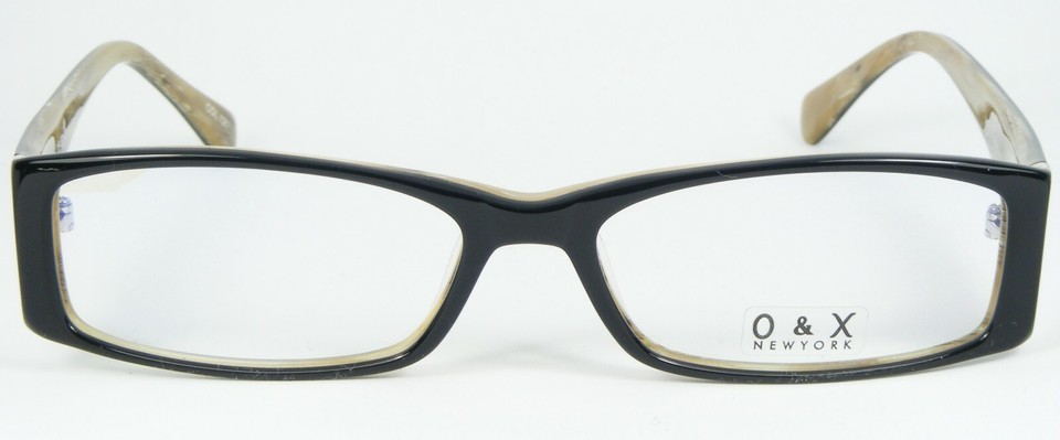 NEW O&X NEW YORK OP-50 121 BLACK /BEIGE /OTHER EYEGLASSES GLASSES 53-16-136mm Item image 2