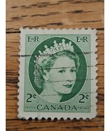 Canada Stamp Queen Elizabeth II 2c Used 338 - $1.35 CAD