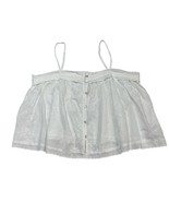 Shabby Chic Top Womens S White Eyelet Cropped Tank Crochet Trim Boho Hippie - $470.00 MXN Shabby Chic Top Womens S White Eyelet Cropped Tank Crochet Trim Boho Hippie - $470.00 MXN