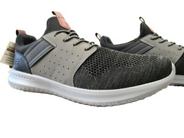 Skechers Delson Athletic Casual Sneaker, Men&#39;s Blk Activewear Shoe w Goga Mat - £37.59 GBP