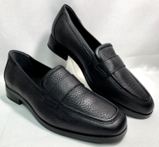 Vionic Women’s Sellah Black Pebble Leather Loafers Slip On Shoes  Size 7.5 - $53.99