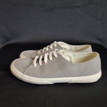 Ralph Lauren Women’s Casual Shoes Jolie Flax Linen Sneakers Gray 10B Gre... - $24.74
