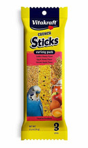Vitakraft Parakeet Crunch Sticks Variety Pack - Triple Baked Healthy Treats - £6.21 GBP+