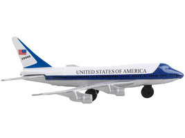 Boeing VC-25 Aircraft White and Blue &quot;United States Air Force One&quot; with Runway S - £18.31 GBP