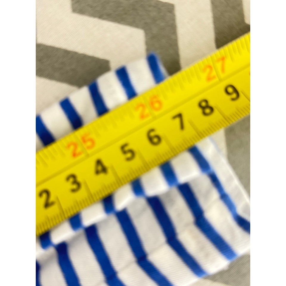 J.Crew XS Striped Turtleneck Long Sleeve Tee Blue White Nautical Classic Fit Item image 6