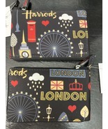 Harrods London Glitter Pocket Folding Nylon  Tote Shoulder Straps NWT - $44.55