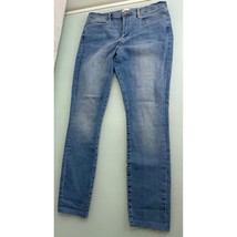 Frame Le High Skinny Women&#39;s Jeans Cropped Raw Hem Light Wash Stretch 32X28 - $53.67 CAD