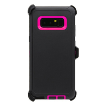 For Samsung Note 8 Heavy Duty Case w/ Clip BLACK/PINK - £5.40 GBP
