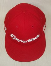 Taylormade Golf Hat New Era 9FIFTY Cap Red Snapback Embroidered M5 TP5 - £7.81 GBP
