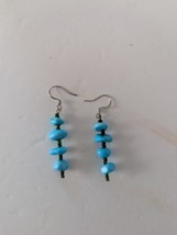 Turquoise Chips Dangle Earrings - £9.87 GBP