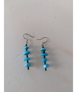 Turquoise Chips Dangle Earrings - $17.09 CAD