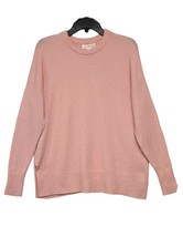 Treasure &amp; Bond Sweater Womens Size XXS Pink Oversized Crewneck Pullover - £12.44 GBP