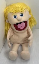 Silly Puppets Katie Hand Puppet Doll Original No Outfit 14&quot; Peach Girl U... - $11.29