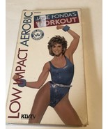 Jane Fonda Low Impact Aerobic Workout VHS Tape Vintage S2B - £8.95 GBP