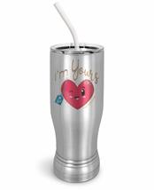 PixiDoodle Heart Valentine Insulated Coffee Mug Tumbler with Spill-Resistant Sli - £26.70 GBP+