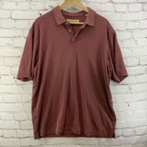 Tommy Bahama Polo Shirt Mens Sz L Red Casual  - $19.79