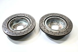 2003-2005 INFINITI G35 SEDAN RWD REAR PAIR LEFT&RIGHT SIDES DRILLED ROTORS P815 image 6