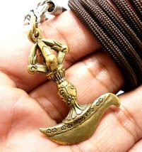 VAJRA DORJE AXE VAJRAYANA AMULET TIBÉTAIN PROTECTION COLLIER PENDENTIF... - £21.35 GBP