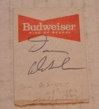 Autograph--Dave DeBusschere...circa 1982...Former Knick Player - $24.95