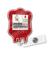 XQLZY Jingle Juice Red Retractable Badge Reel with Shark Clip Glitter - $66.76 MXN XQLZY Jingle Juice Red Retractable Badge Reel with Shark Clip Glitter - $66.76 MXN