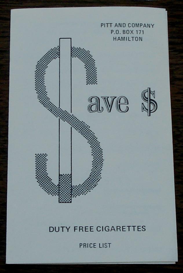 Save Money, Duty Free Cigarettes, Price List, Vintage Pamphlet VGC - $2.96