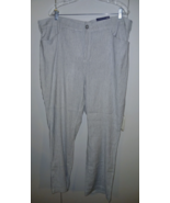 NYDJ LADIES &quot;LIFT &amp; TUCK&quot; PALE GRAY SLUBBY STRETCH TROUSER-18W-NWT-$119.... - $60.96 CAD