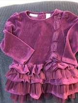 FIRST IMPRESSIONS BABY GIRLS Velvety LONG SLEEVE PINK DRESS 24 MONTHS - $23.00