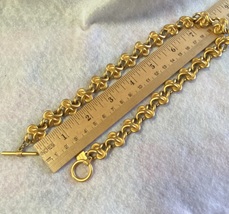 Vintage Anne Klein Goldtone Infinity Link Necklace - £35.18 GBP