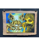 King Tutankamun and Queen Ankhesenamun on Nile Boat, Ancient Egypt, Hand... - $167.12 CAD
