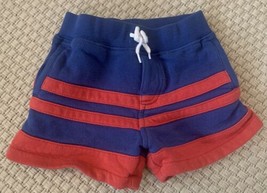 Baby Boy Ralph Lauren Shorts Size 9 Months Blue And Red Striped - £9.56 GBP