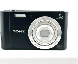Sony CyberShot DSC W800 Digital Camera 20.1 MP 5x Zoom Black Tested - £117.81 GBP