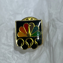 NBC United States Olympics USA Olympic Rings Games Advertising Lapel Hat... - £4.67 GBP