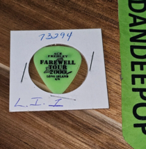 Ace Frehley Kiss Signature Green Guitar Pick Farewell Tour Long Island - £19.75 GBP