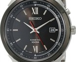 NEW* Seiko SKA659 Kinetic Black Dial Stainless Steel Mens Watch MSRP $475! - $199.99
