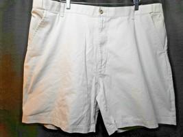 Croft &amp; Barrow Chino Shorts Men&#39;s 44 Beige Flat Front 4 Pockets Cotton (42x7.25 - £15.41 GBP