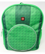 GREAT Green Lego Classic Brick School Backpack Zipper Front Pouch - £27.93 GBP