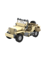 Jeep Willys desert camo ww2 lego-compatible High-Quality Custom Builds moc brick - $30.00