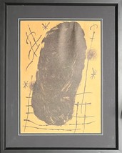 Joan Miro Untitled Framed Lithograph On Paper Surrealism Art - £125.81 GBP