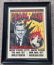 Pearl Jam Poster Live As The World Burns NY March 26 March 30 - £159.50 GBP