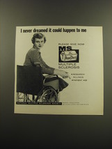 1959 National Multiple Sclerosis Society Ad - I never dreamed it could happen  - £14.78 GBP
