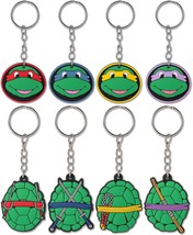 Turtles Birthday Party Favors 24 Pcs Game Keychain Set for Kids Birthday... - $32.76