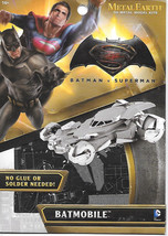 Batman V Superman Movie Batmobile Metal Earth 3-D Laser Cut Steel Model Kit NEW - £9.99 GBP