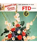 1962 FTD Mother&#39;s Day Flower Delivery Co Advertisement Holiday Floral HM2K - $368.02 MXN