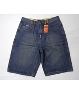 New Foundation LRG Roots Surplus Blue Faded Denim Shorts Size 32 Ships T... - £18.59 GBP