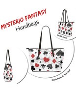Diamonds Ace Forever-Harley Quinn Inspired PU Leather Tote Handbag. - $135.00